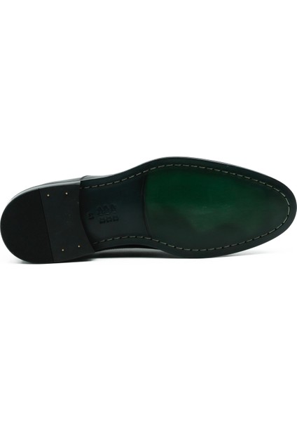 Hakiki Deri Kösele Siyah Oxford Erkek Ayakkabı Bağcıklı - K039 modelleri