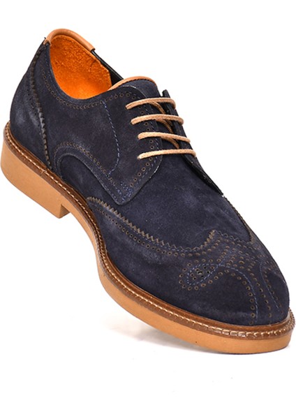 Hakiki Süet Deri Oxford Erkek Ayakkabı Termo Taban Bağcıklı - 242024 indirimleri