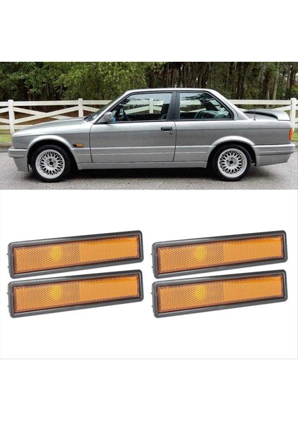 4pcs araba dönüş sinyali ışık yan işaretleyici BMW için Çamurluk Işık BMW E30 E32 E34 318I 318IS 325ES 325I 63141377849 (Yurt Dışından)