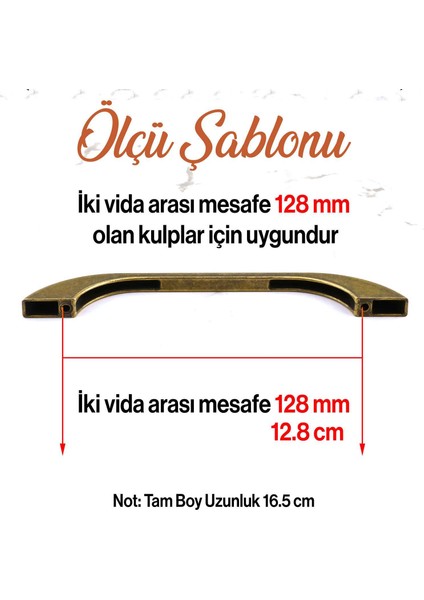 Mobilya Mutfak Dolabı Dolap Kulpu Kulbu Kulpları 128 mm - 12.8 cm Eskitme Antik Sarı Metal fiyatları