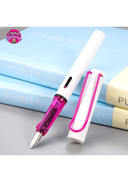 Chren 3882 Dolma Kalem, Ef Uç, Şık Beyaz Gövde, 3 Renk Seçeneği