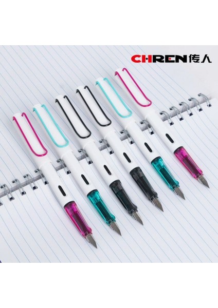 Chren 3882 Dolma Kalem, Ef Uç, Şık Beyaz Gövde, 3 Renk Seçeneği