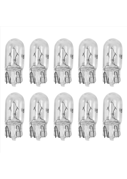 Araba T10 12V 5W 168 194 W5W Halojen Ampul Gösterim Kümesi Gösterge Gösterge Lambası Okuma Işıkları, 10 Paket Sıcak Beyaz (Yurt Dışından) modelleri