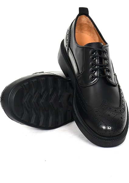 Hakiki Deri Oxford Siyah Erkek Ayakkabı Tpu Taban - 3817 fırsatları