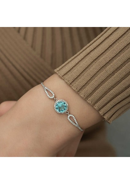 925 Ayar Gümüş Aquamarine Bileklik T5250 (802802) modelleri