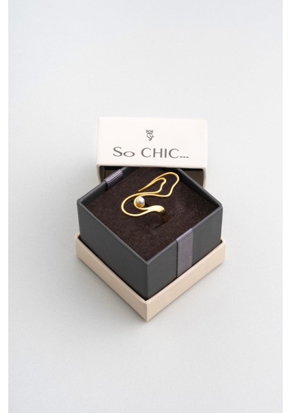 Mirabella 18 Ayar Sarı Altın Kaplama Gümüş Inci Yüzük indirimleri