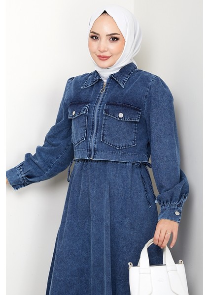 Ceket Elbise Kot Ikili Takım 1642 - Mavi indirimleri