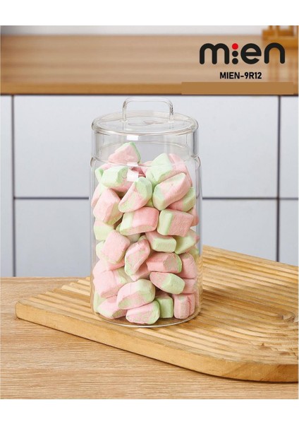 Yuvarlak Cam Kavanoz 800 ml