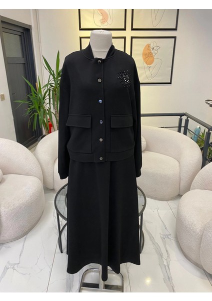 Nuss Taşlı Etekli Takım