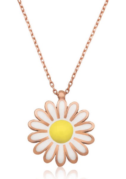 925 Ayar Gümüş Papatya Kadın Gümüş Kolye PT2610903 (802802)