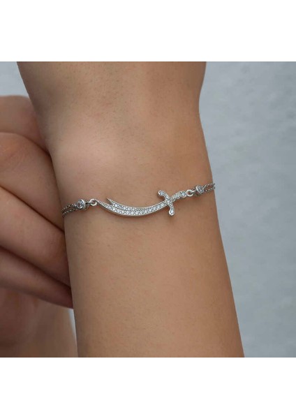 925 Ayar Gümüş Zülfikar Kılıcı Kadın Bileklik T7033 (802802) fiyatları