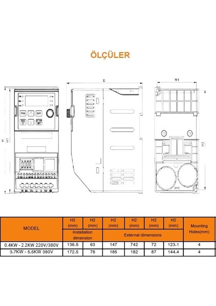 Ac Motor Sürücü 2,2kw 220V indirimleri