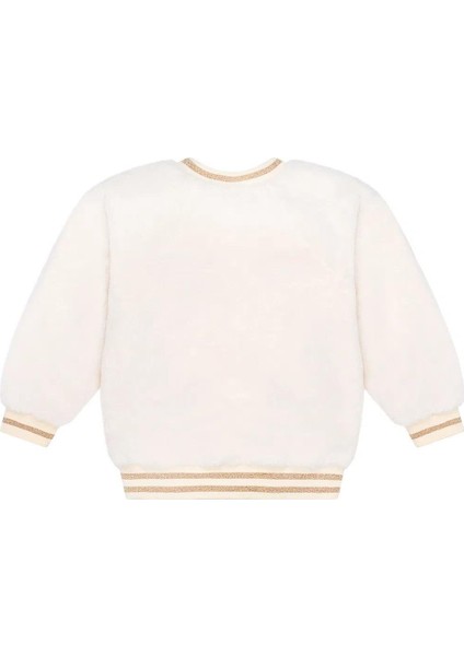 Kız Çocuk Pul Kalp Nakışlı Peluş Sweatshirt MNT25K209 modelleri