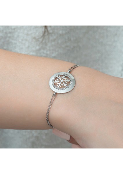 925 Ayar Gümüş Kar Tanesi Bileklik T5128 (802802) modelleri