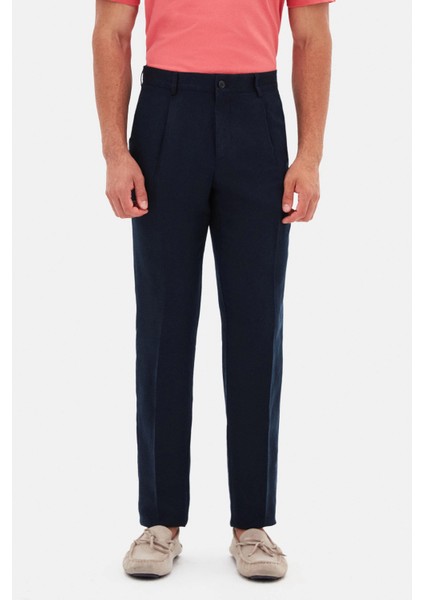 Ds Damat Regular Fit Lacivert Düz Kumaş Pantolon fırsatları