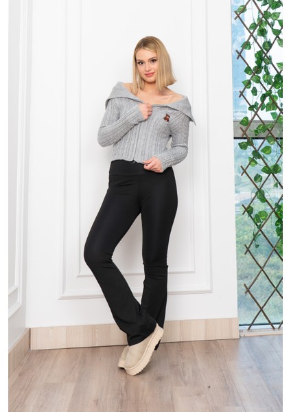 Madonna Yaka Fermuarlı Triko Kısa Hırka 34256 fırsatları