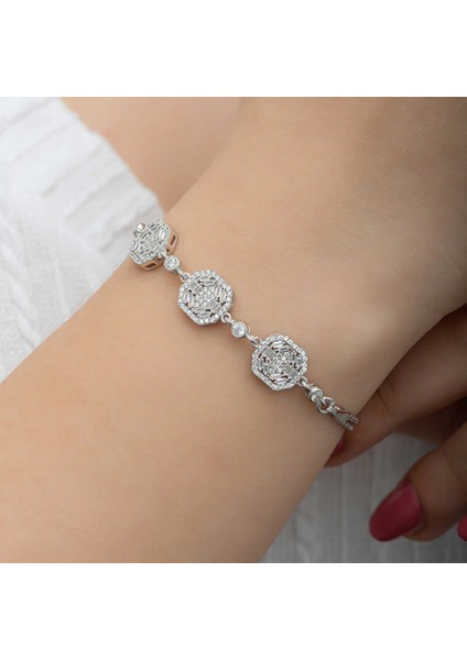 925 Ayar Gümüş Baget Kadın Bileklik T8494 (802802) indirimleri