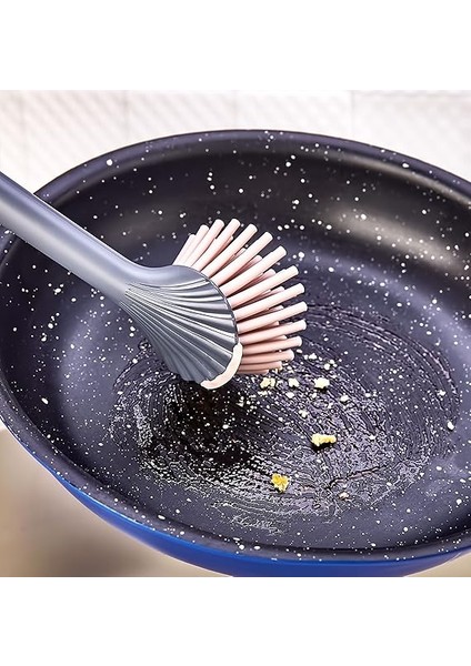 Home Armona Silikon Fırçalı Mutfak Banyo Sıvı Sabunluk Süngerlik Seti fırsatları