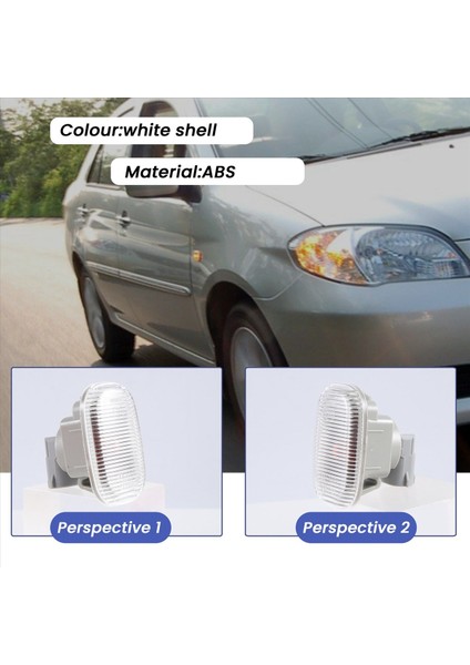 2pcs araba çamurluk ışığı yan işaretçisi Toyota Vios Axp4 için Sinyal Lambası AXP4 SCP4 2002-2006 Corolla 2004-2006 81730-0d020 (Yurt Dışından)