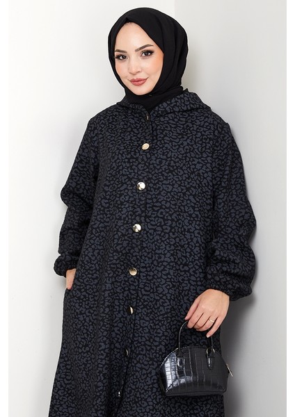 Dilra Kapüşonlu Kaşe Kap 1632 - Antrasit fiyatları