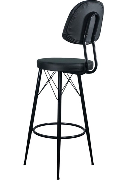 Has Bar Sandalyesi Siyah Deri 75'lik 100 cm ve 110 cm Ada & Masalara Uygun modelleri