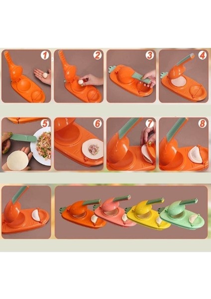 Pratik Mantı Yapma Aparatı Hamur Açıcı ve Presleme Mantı Börek Poğaça Hamur Açma ve Ravioli Kalıbı modelleri