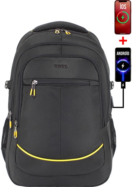 Büyük Boy Erkek Sırt Çantası 60 Litre USB Type-C Aparat Ortopedik Sırt ve Omuz Askısı 15,6/17,3 Inç fiyatları