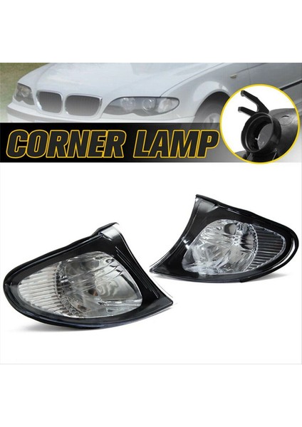 63137165859 63137165860 Araba Ön Göstergesi BMW 3 Serisi için Sinyal Köşe Işıkları E46 4 DOor 325i 325XI 02-05 (Yurt Dışından)