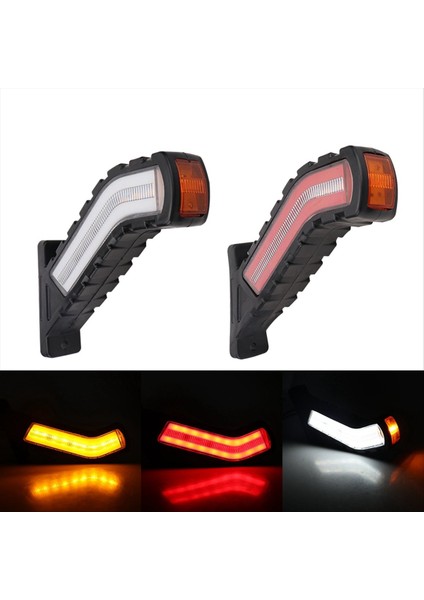 12-24V römork yan işaretli ışıklar akan su dönüş sinyali lambası evrensel araba harici ışıklar van kamyonet (Yurt Dışından) fırsatları