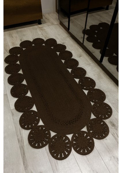 Marguerite Özel Tasarım Hasır Jüt Kilim – Koridor, Antre ve Salon Halısı Yolluk