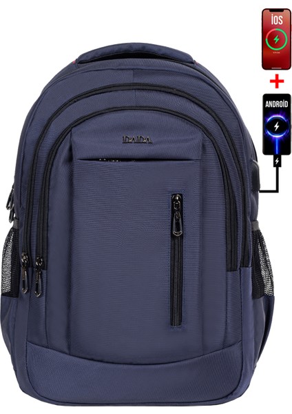 Okul ve Günlük Erkek Sırt Çantası USB Type-C Aparat Ortopedik Sırt ve Omuz Askısı 14-15,6 Inç fiyatları