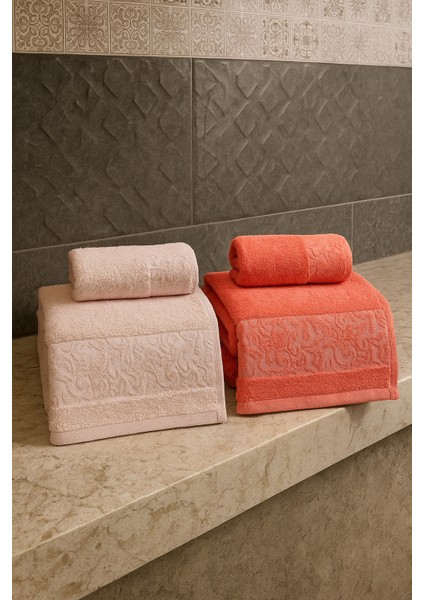 %70 Bambu %30 Pamuk Ipinden 2 Adet 50X90 2 Adet 70X140 Kadın Erkek Banyo Havlusu