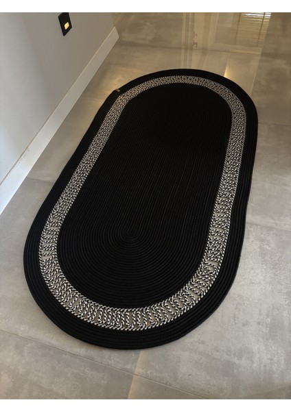 Lotus Jüt Hasırlı El Örgüsü Kilim – Doğal Dokulu, Oval Formlu Dekoratif Tasarım indirimleri