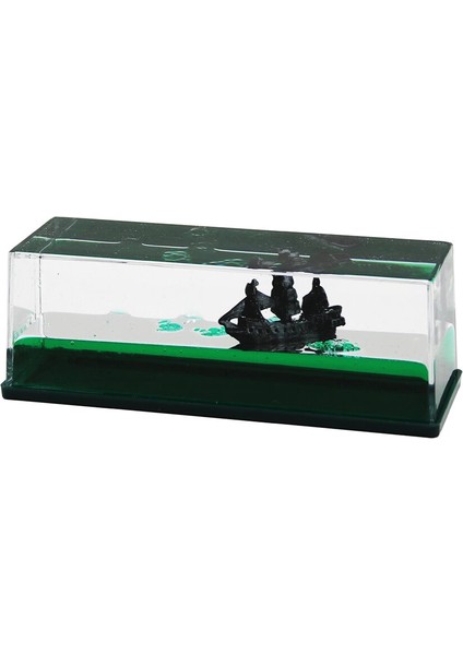 Yeşil Su Dikdörtgen Mika Yüzen Batmayan Gemi Dekoratif Biblo Akvaryum 4.5X14.5X5.3CM (5148) fiyatları