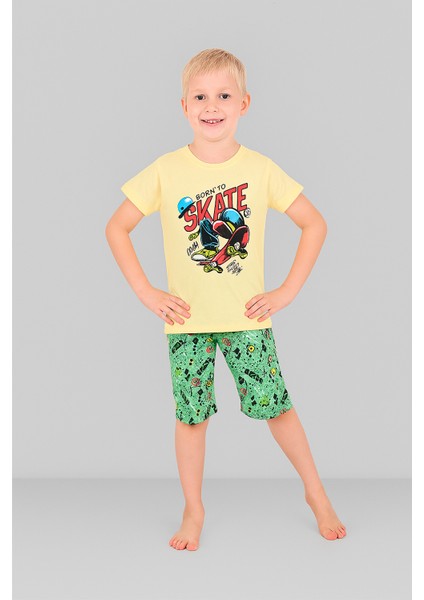 Erkek Çocuk 3'lü %100 Pamuklu 10-11-12 Yaş Pijama Takımı MODEL:106 modelleri