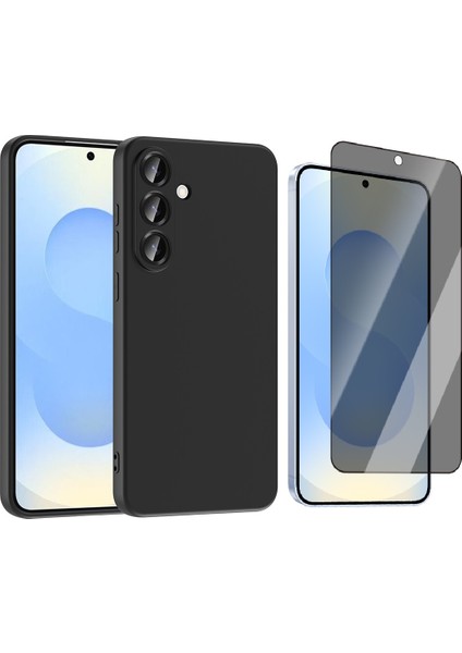 Samsung Galaxy S25 FE Kılıf Zore Mara Lansman Kapak + Hayalet Ekran Koruyucu