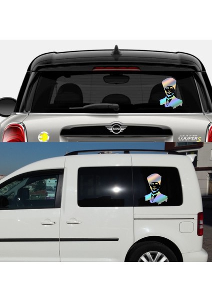 Atatürk Silüet Gazi Mustafa Kemal Büyük Türk Atatürk Başkomtan Sticker Araba Oto Motosiklet Karavan Sticker 00008 fırsatları