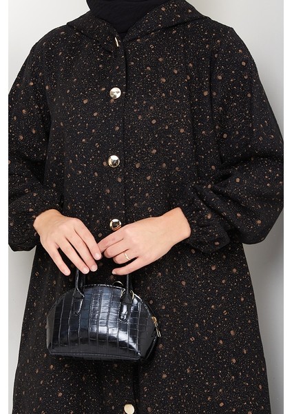 Algın Düğmeli Kaşe Kap 1631 - Kahve fırsatları