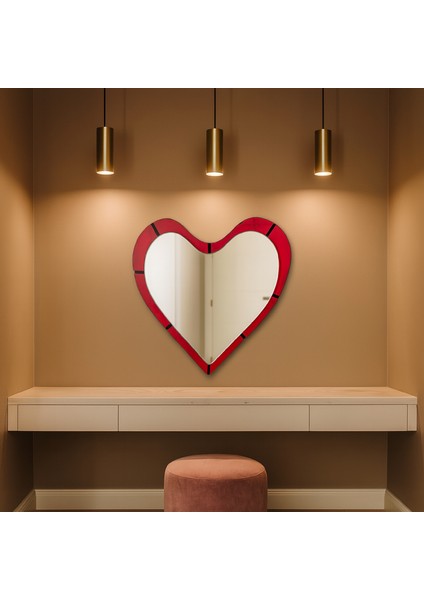 Kalp Şekilli Dekoratif Duvar Aynası – Çocuk Odası ve Bebek Odası Aksesuarı modelleri