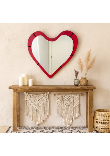 Kalp Şekilli Dekoratif Duvar Aynası – Çocuk Odası ve Bebek Odası Aksesuarı indirimleri