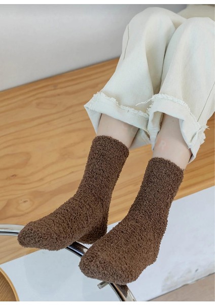 3 Çift Sonbahar ve Kışlık Kadın Havlu Çorap Seti (Extra Yumuşak)