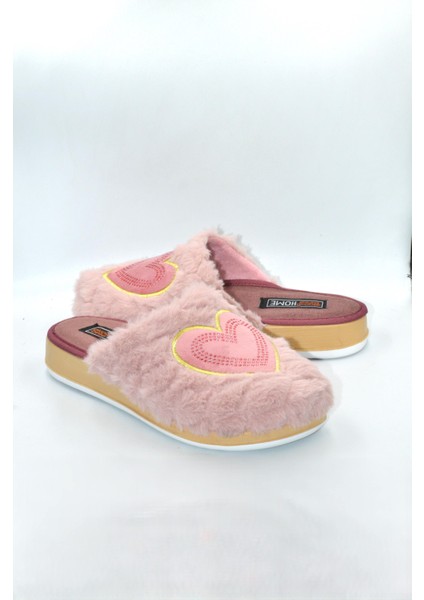 Kadın Pembe Kalpli Kışlık Ev Terliği fırsatları