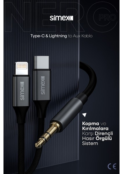 2in1 Dac Sa-03 Auxpro Kumaş Aux Kablosu fırsatları