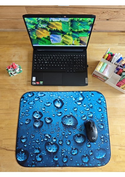 55X45 cm Su Damlası Kaydırmaz Taban Speed Yüzey Oyuncu Mouse Pad Gaming Pad