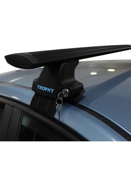 Trophybars Kilitlenebilir (120 Cm) Siyah Ara Atkı - Mitsubishi Lancer Vı (1991-2000) Hatchback ile Uyumlu Tavan Barı fırsatları