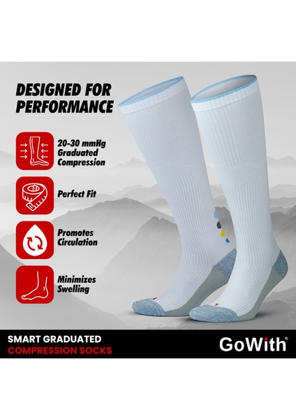 Taban Altı Havlulu Dikişşiz Diz Boyu 20-30 mm Hg Basınçlı Kompresyon Çorap 3595 indirimleri