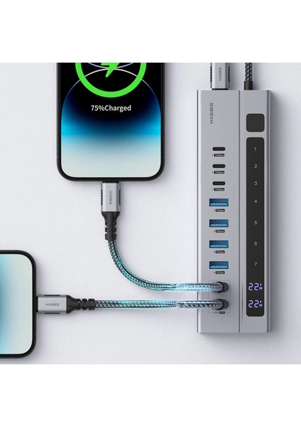 BH221D 9-In-1 Usb-C Hub LED Ekranlı Çok Fonksiyonlu Docking Station fiyatları