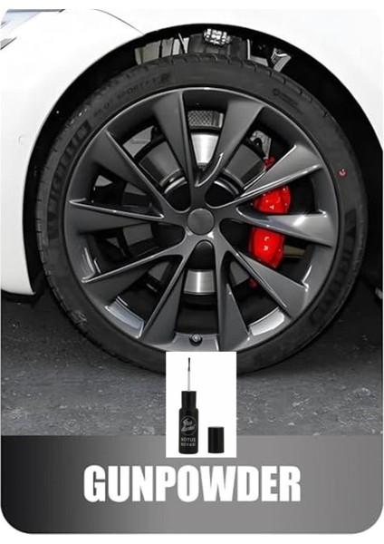 Tesla Jant Rötuş Boyası Gunpowder 230E Barut Grisi Çizik Giderici Orjinal Oto Boyası 25ML.