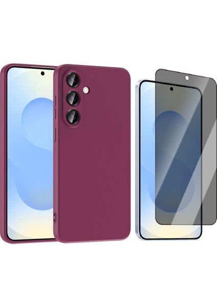 Samsung Galaxy S25 Fe Kılıf Zore Mara Lansman Kapak + Hayalet Ekran Koruyucu