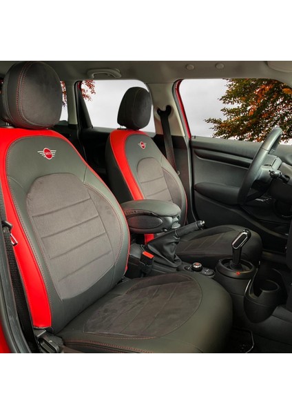 Mini Cooper Classıc Araca Özel Oto Koltuk Kılıfı - Alkantara ve Deri